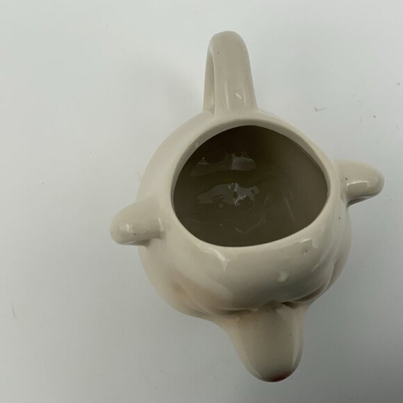 Vintage Egg Yolk Separator Man with Holes in Nose Ceramic - Picture 7 of 7